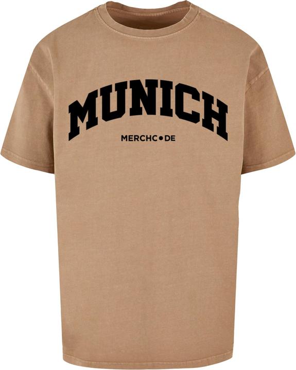 Immagine prodotto Merchcode Munich Wording - Maglietta oversize lavata con acido - 113017 (M)