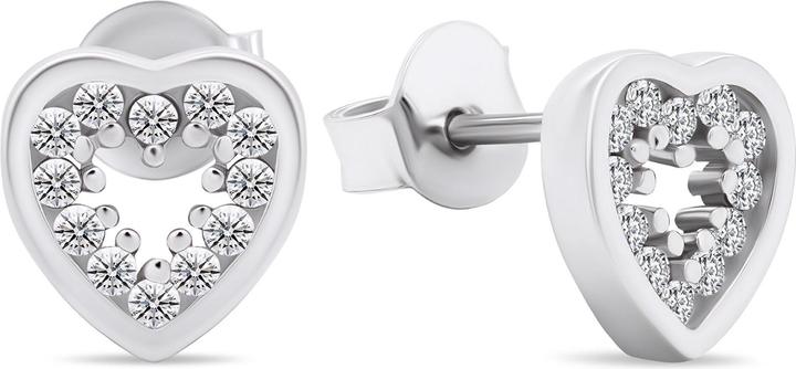 Immagine prodotto Brilio Argento - Incantevoli orecchini in argento con zirconi Hearts EA573W