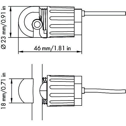 Thumbnail - Wago 855-8004. Breite: 23 mm, Tiefe: 23 mm, Höhe: 50 mm, Automatisierung