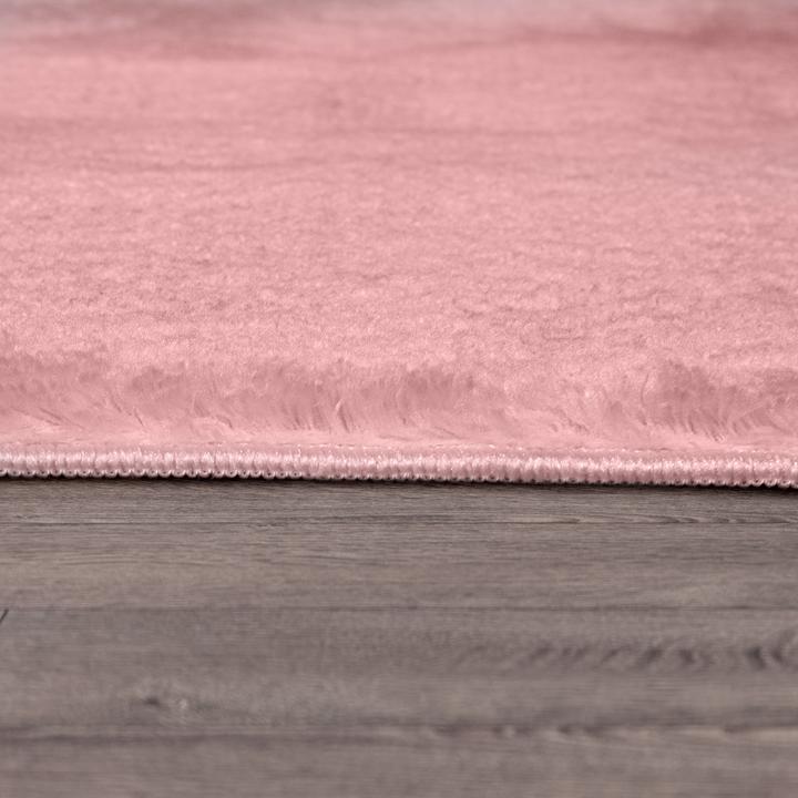 Produktbild Paco Home 1A Teppich Weich Super Soft Wohnzimmer Rosa - 140x200 (140x200 cm)