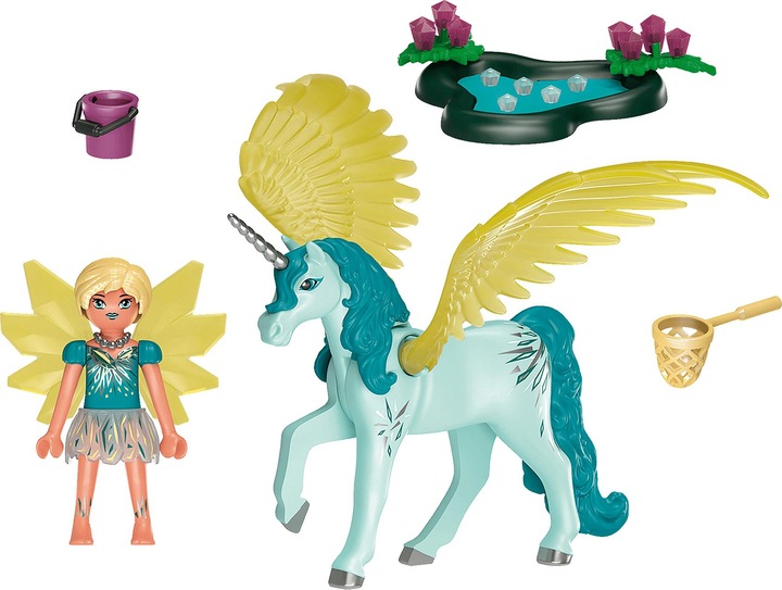 Produktbild Playmobil Crystal Fairy mit Einhorn (70809, Playmobil Ayuma)