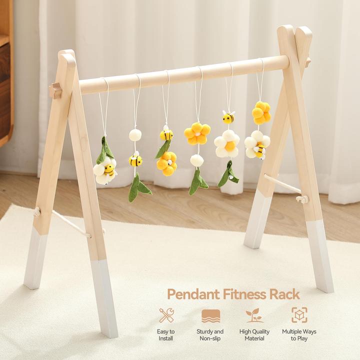 Produktbild Activity Board Baby Hölzerner Spielbogen, Baby Gym hölzernes Baby, Spielbogen Neugeborenes