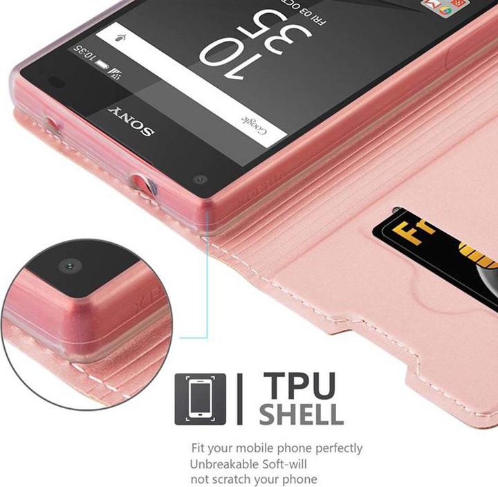 Actual product image Cadorabo Book Classy Style Cover (Sony Xperia Z5 Compact)