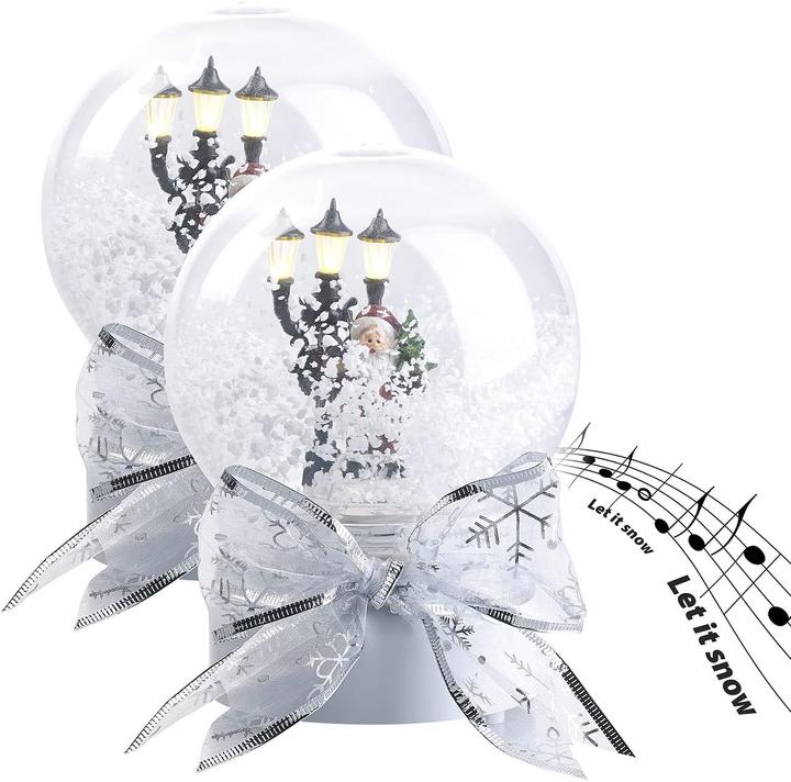 Produktbild Infactory 2er-Set Schneekugeln
