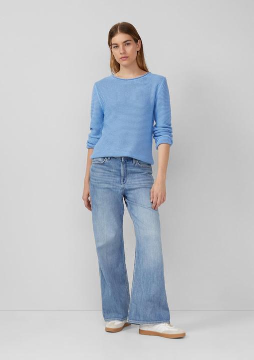 Produktbild s.Oliver Strickpullover Leichter Strickpullover in Ripp-Optik (46)