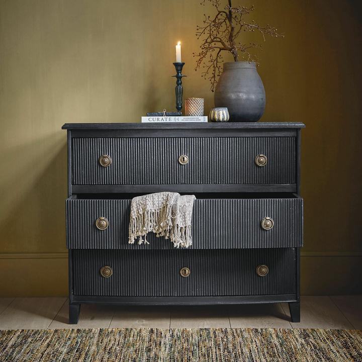 Produktbild Loberon Kommode Boissiére antikschwarz (105 x 50 x 88 cm)