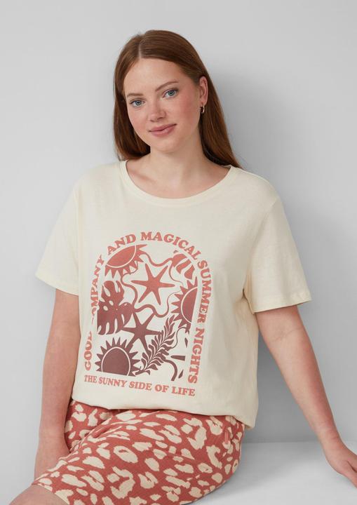 Produktbild S.Oliver T-Shirt Baumwoll T-Shirt mit Frontprint (44)