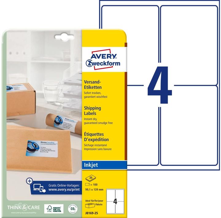 Actual product image Avery J8169-25
