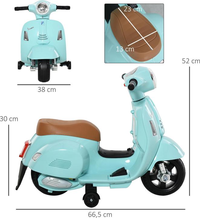 Image du produit Homcom Cyclomoteur pour enfants style Vespa (6 V)