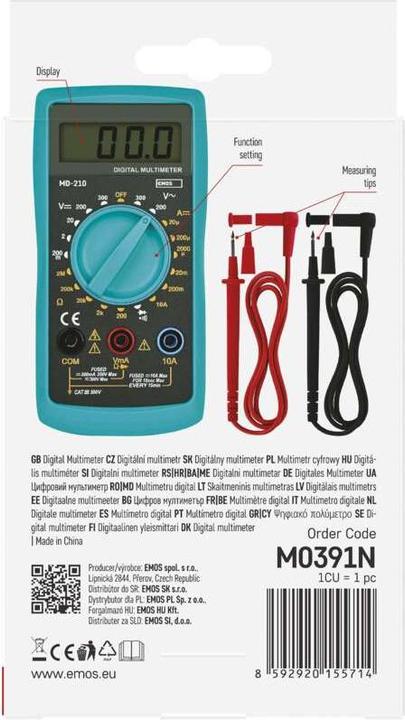 Produktbild Emos Multimeter MD-210 (Hand-Multimeter)