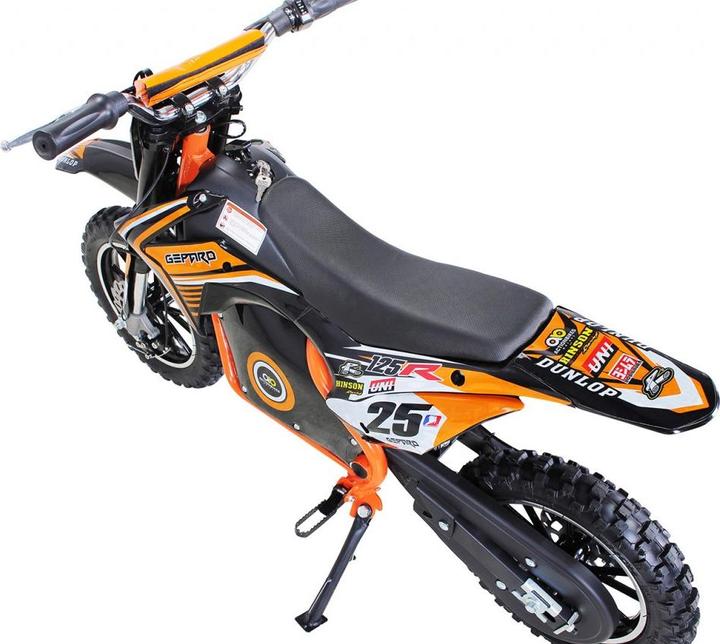 Actual product image Actionbikes Motors Kids Mini Enduro Crossbike Gepard Electric 500 Watt Motorcrossbike Pocketbike (Orange)