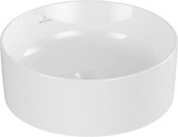 Image du produit Villeroy & Boch Vasque à poser V&B COLLARO d= 400mm, rond, sans plage de robinetterie blanc (400 mm, 400 mm)