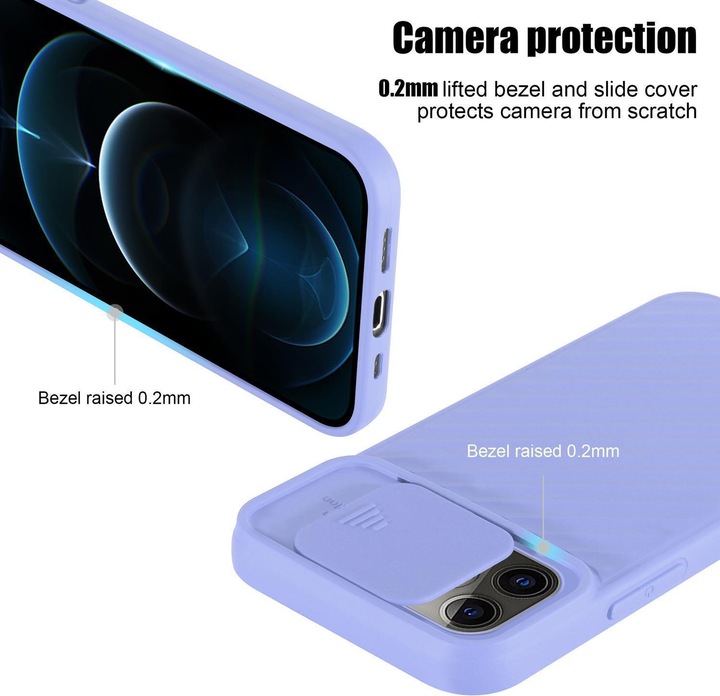 Actual product image Cadorabo TPU cover with camera protection (Apple iPhone 12 Pro Max)