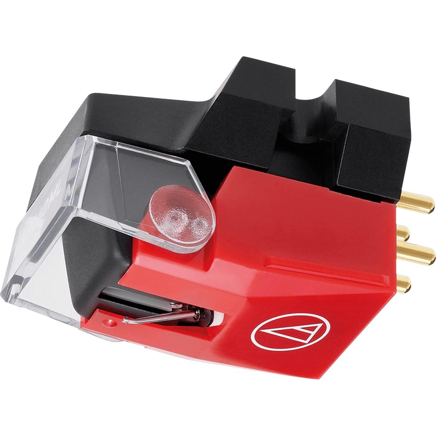 Audio-Technica VM540ML (Tonabnehmer), Plattenspieler Zubehör, Rot, Schwarz