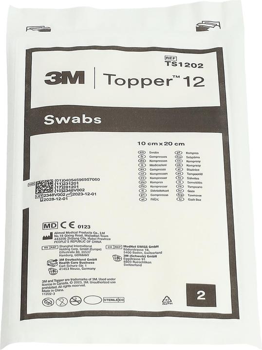 Produktbild Topper 12 NW Kompressen 10x20cm steril 70 Stk