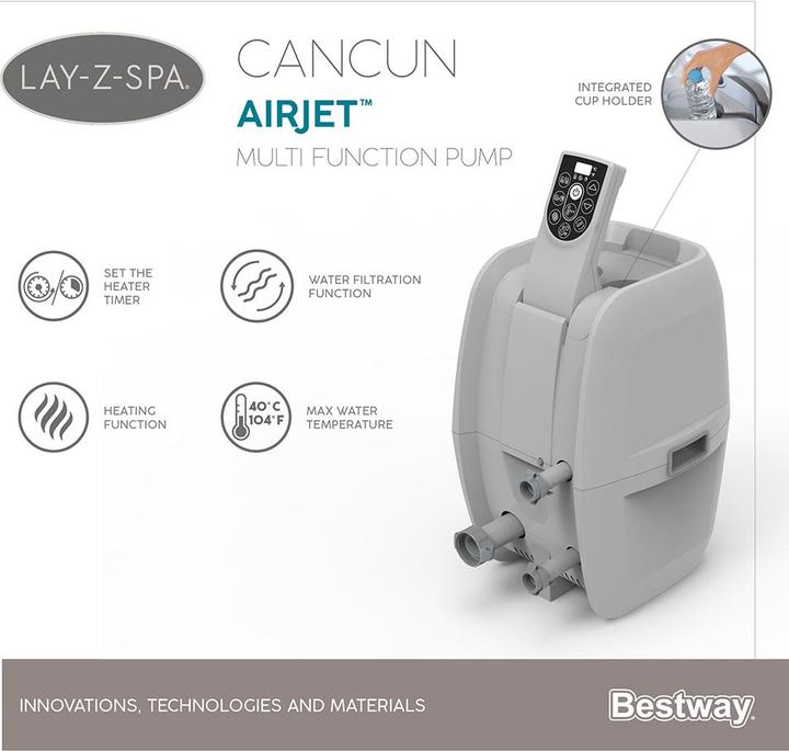Image du produit Bestway Lay-Z-Spa Cancun AirJet (4 pers.)