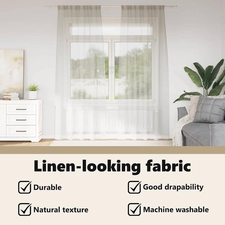 Produktbild vidaXL Voile-Vorhang (140 x 245 cm)