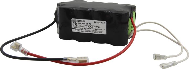 AccuCell Akku Primedic Defi B Typ M110 (1 pcs, Spécifique à l'appareil, 1500 mAh, Piles rechargeables + chargeur)