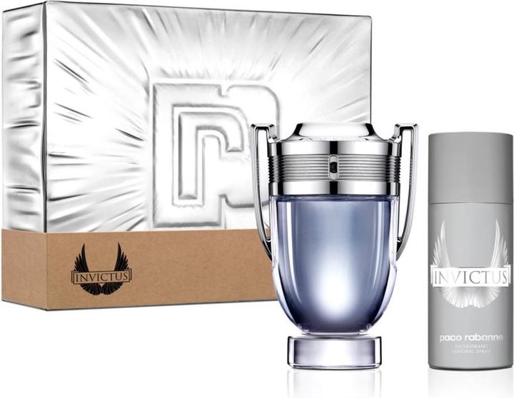 Paco Rabanne Invictus EDT 100 ml + Deodorant Spray 150 ml - Giftset (Spray)