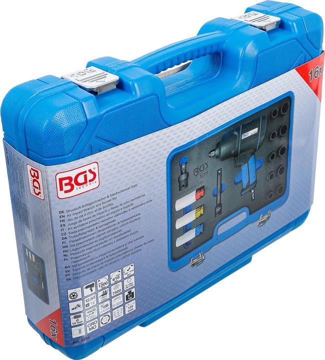 Produktbild BGS Druckluft-Schlagschrauber und Kraft-Steckschlüssel-Satz