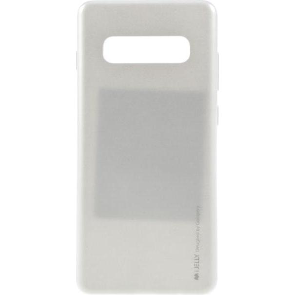 Goospery i Jelly Metal Series (Samsung Galaxy S10+), Smartphone Hülle, Silber