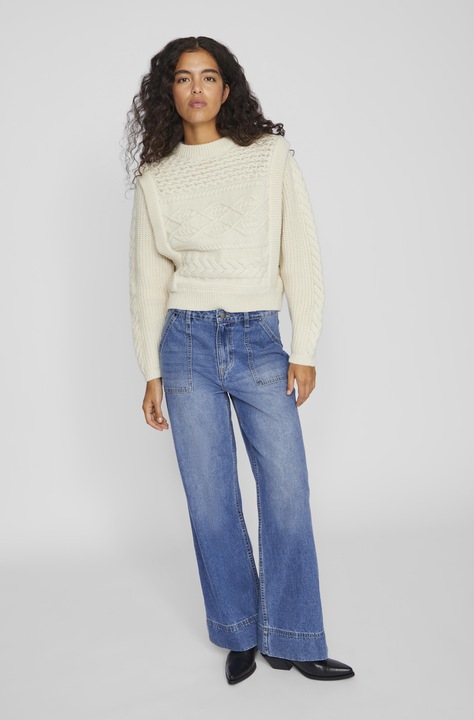 Produktbild Vila Zopfstrick Strickpullover (M)