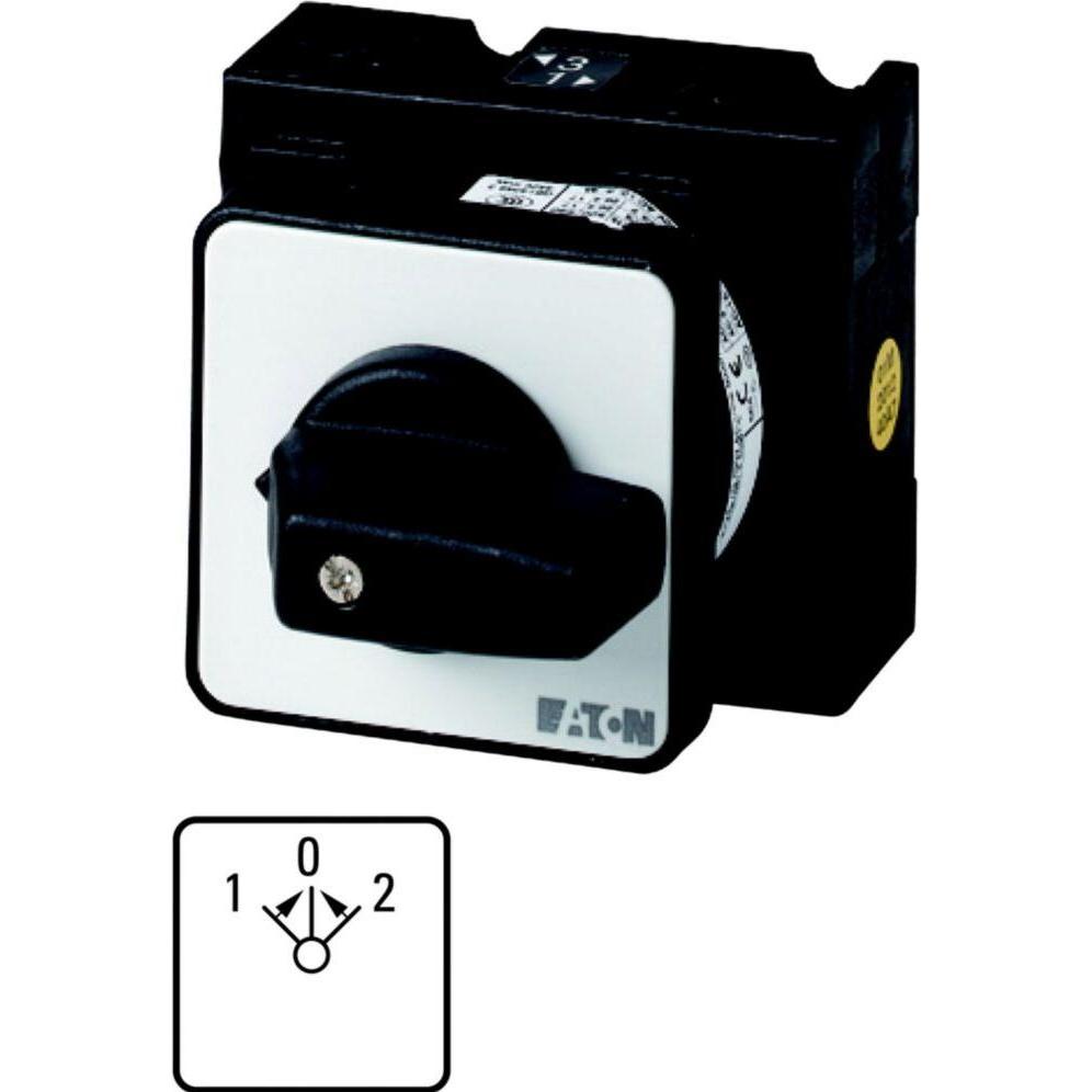 Eaton Umschalter, T3, 32 A, Zentraleinbau, 3 1077, Taster + Schalter