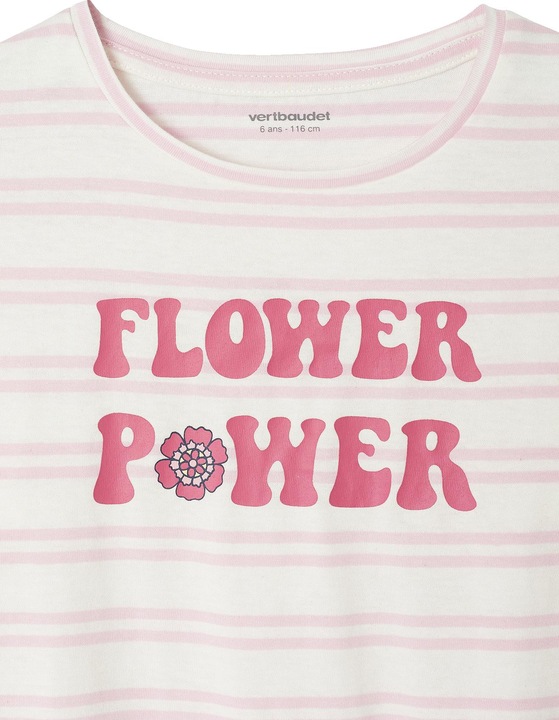 Produktbild Vertbaudet 2er-Pack Mädchen Schlafanzüge FLOWER POWER mit Recycling-Baumwolle (110)