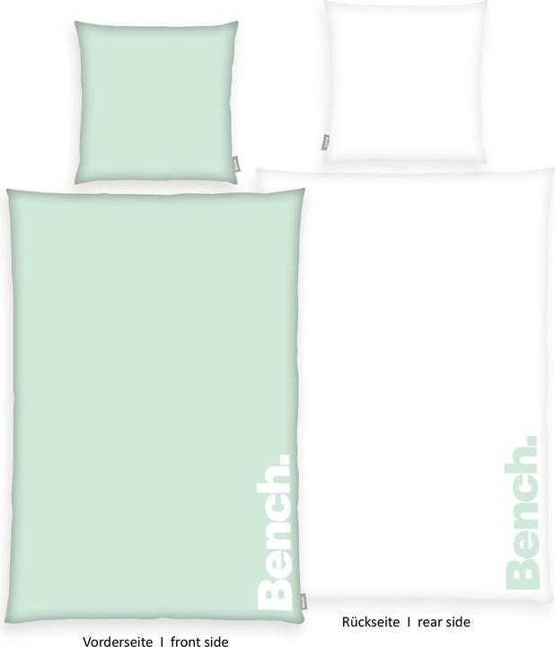 Image du produit Herding Klaus GmbH Garniture de lit Bench Pastelmint/Blanc (Housse de couette, 160 x 210 cm)
