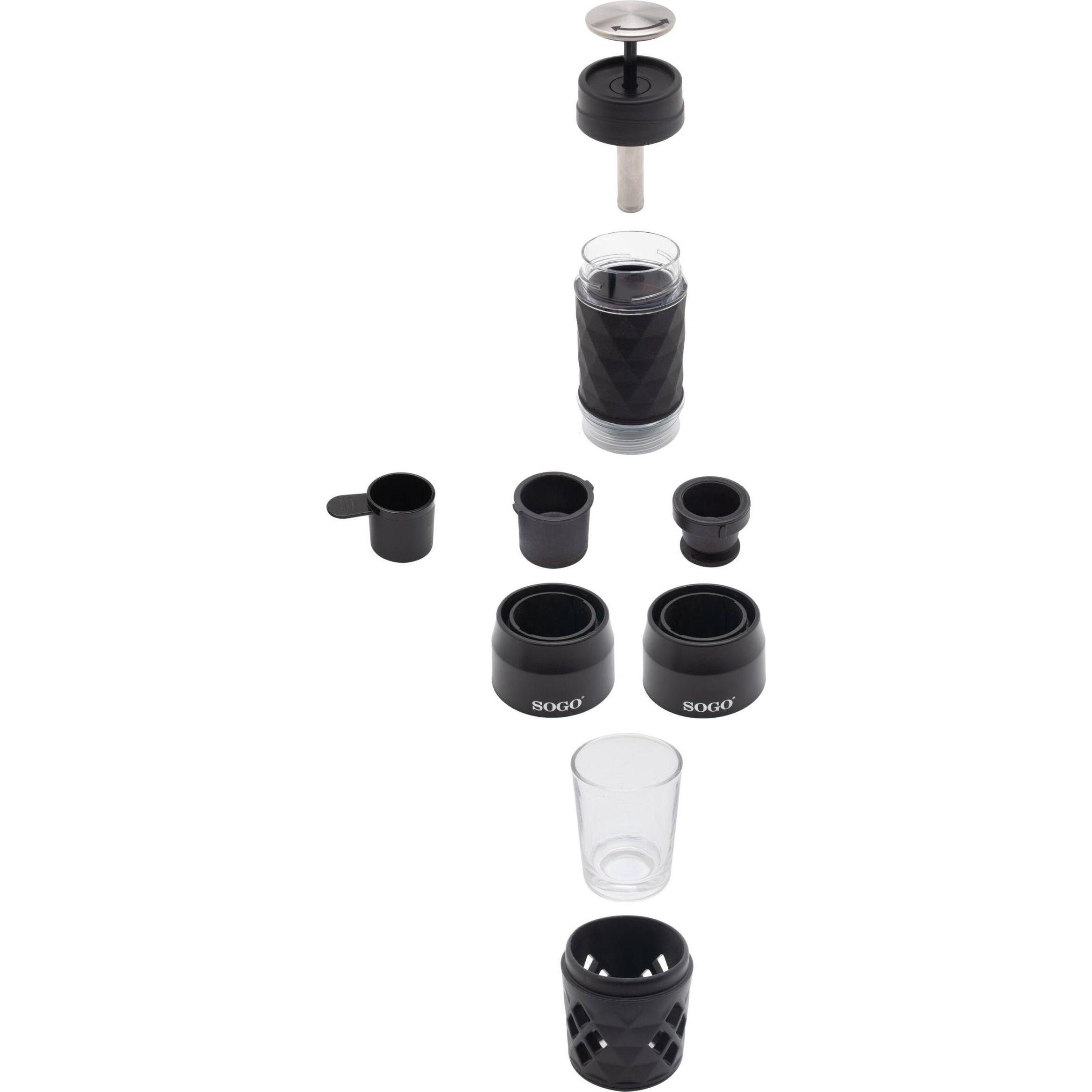 Sogo Koffiezetapparaat Express Handleiding 20bar - Zwart, Espressomachine, Zwart