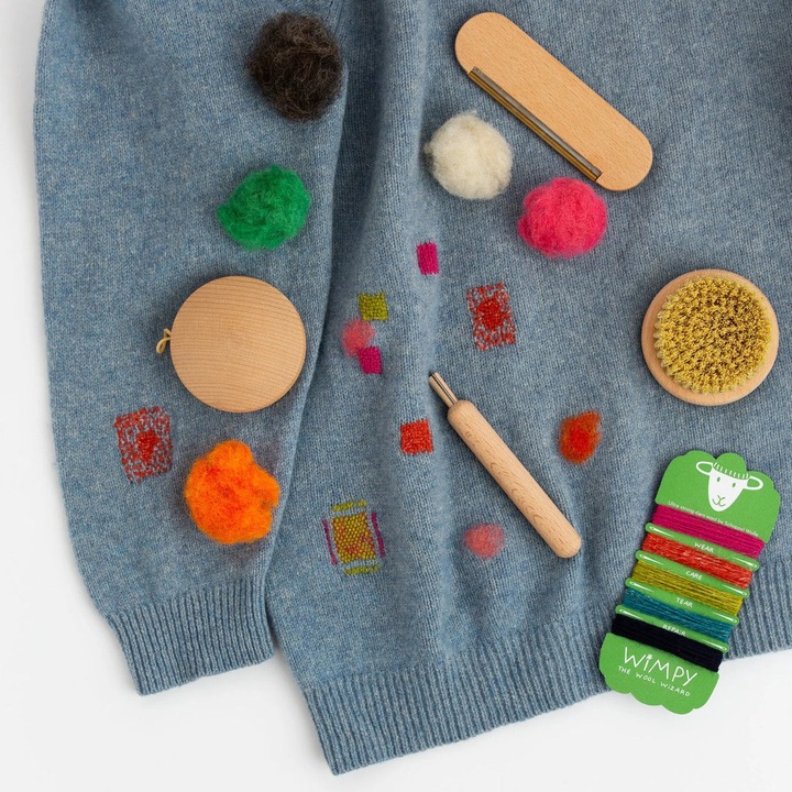 Produktbild Foekje Fleur Wollflick-Set «Wimpy the Wool Wizard»