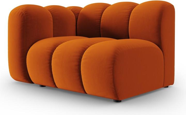 Image du produit Micadoni Chauffeuse Gauche Velours, "Lupine", 1 Place, 115x95x70Fabriqué en Europe (Canapé modulaire, 1 place)