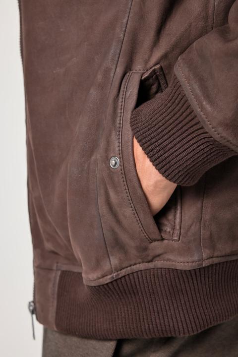 Produktbild JP1880 Leder-Blouson, Leder - Lamm Nubuk, Collegekragen, bis 7XL (7XL)