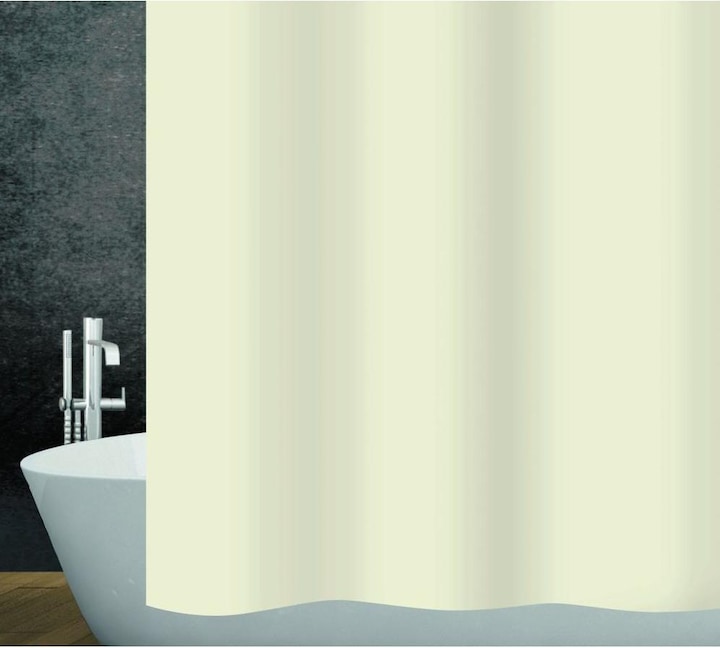 Image du produit Diaqua Rideau de douche textile Basic - beige claire (120 x 200 cm)