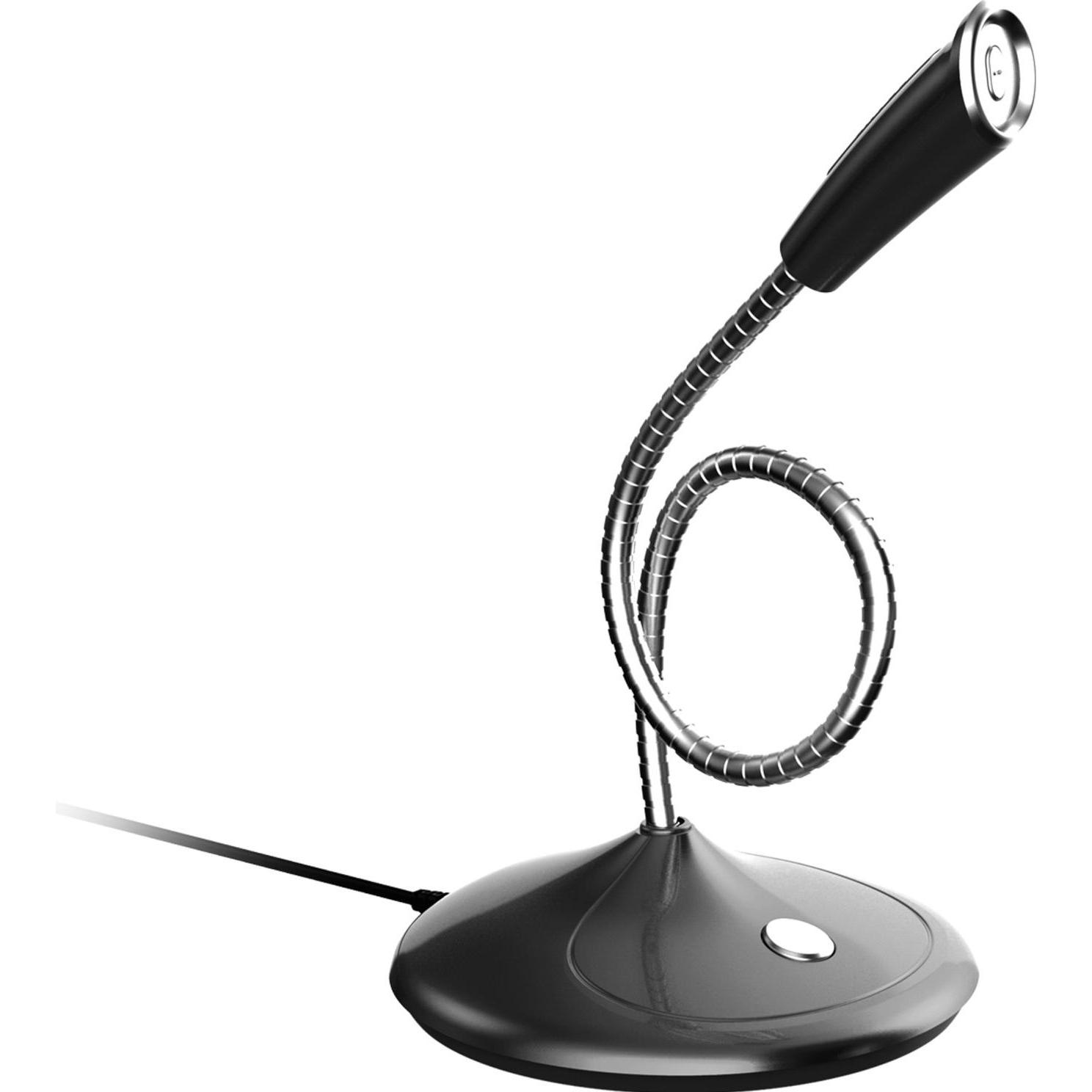 Platinet Mikrofon Office/Home Desktop Jack 3.5 schwarz (45576), Mikrofon