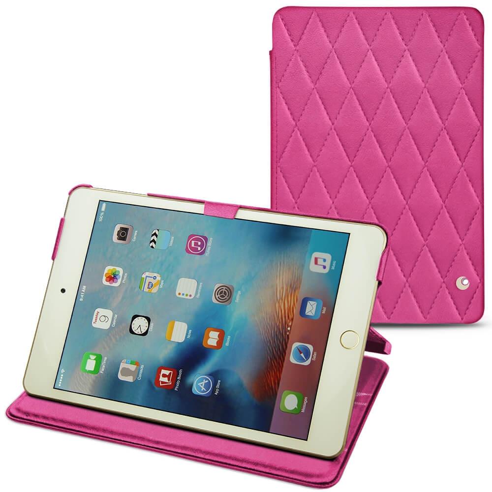 Noreve Lederschutzhülle horizontal (IPad Mini 4), Tablet Hülle, Rosa