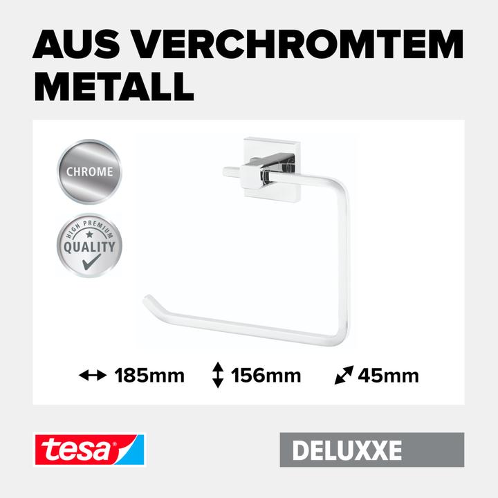 Actual product image tesa DELUXXE Towel ring incl. adhesive solution without drilling