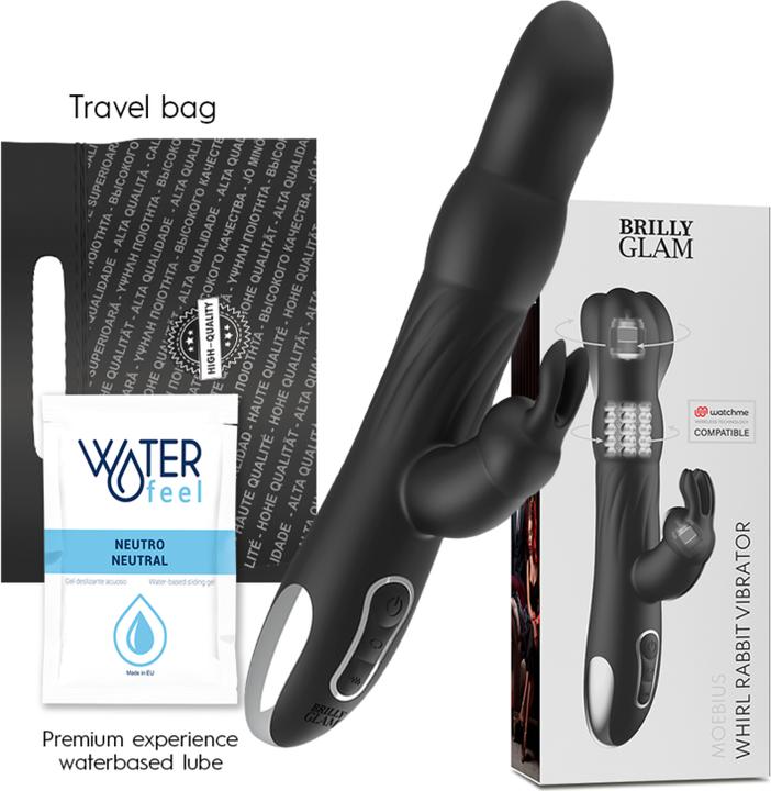 Actual product image Brilly glam Moebius Rabbit Vibrator & Rotator Watchme Wireless Technology Compatible