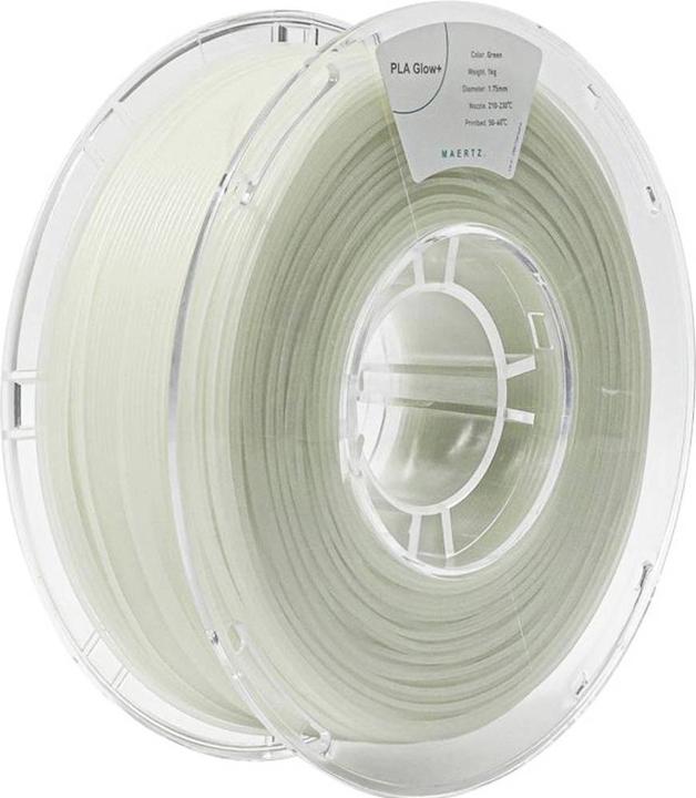 Maertz PMMA-1016-001 PMMA-1016-001 Filament PLA Glow+ 1.75 mm 1000 g Green 1 pc (PLA, 1.75 mm, 1000 g)