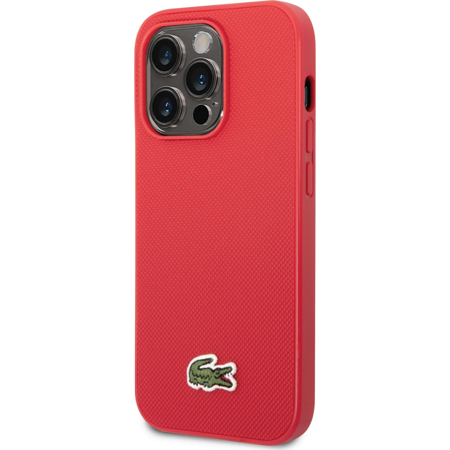 Thumbnail - Lacoste 14 Pro Max Iconic Petit Pique Logo Case for iPhone (Apple iPhone 14 Pro Max), Smartphone Hülle, Rot