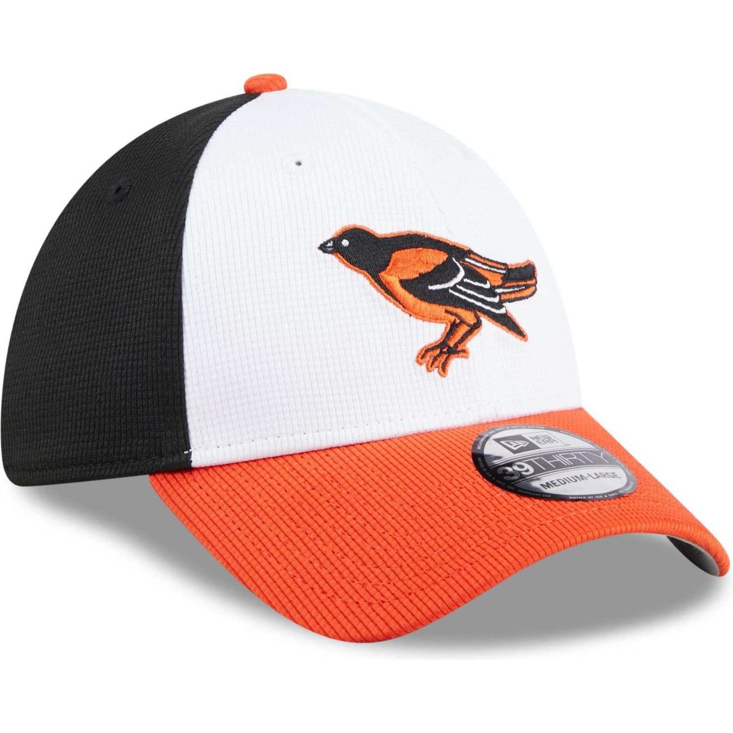 New Era, Herren, Cap, 39Thirty Cap - BATTING PRACTICE Baltimore Orioles -, Weiss, (M)