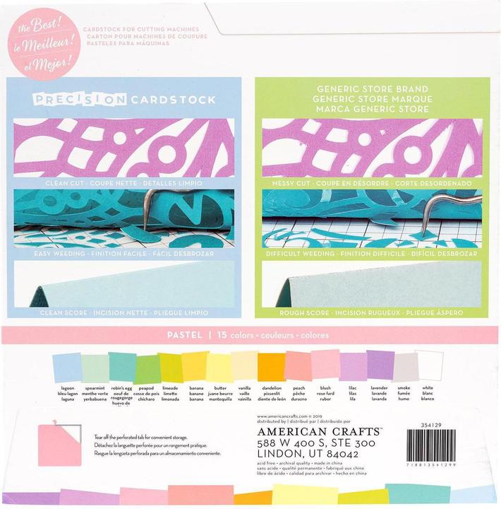 American Crafts Precision Cardstock (216 g/m², 60 x)