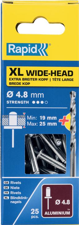 Immagine prodotto Rapid Rivetto cieco XL Ø 4,8 x 30 mm
