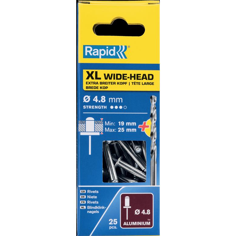 Thumbnail - Rapid, Nieten, XL Blindniete Ø 4,8 x 30 mm