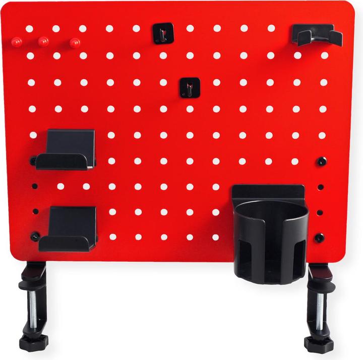 Actual product image Value Pegboard for gamers, clamp mount