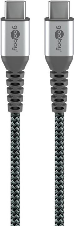 Image du produit Goobay Câble USB-C, textile, connecteur métallique, extra-résistant (0.50 m, USB 2.0, 50 W)