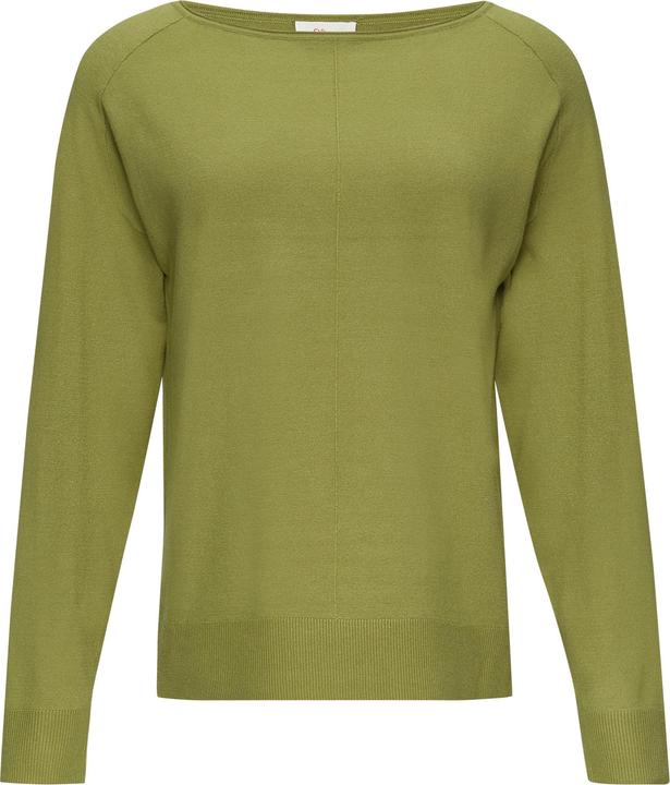 Produktbild s.Oliver Strickpullover Strickpullover mit U-Boot-Ausschnitt aus Viskosestretch (36)