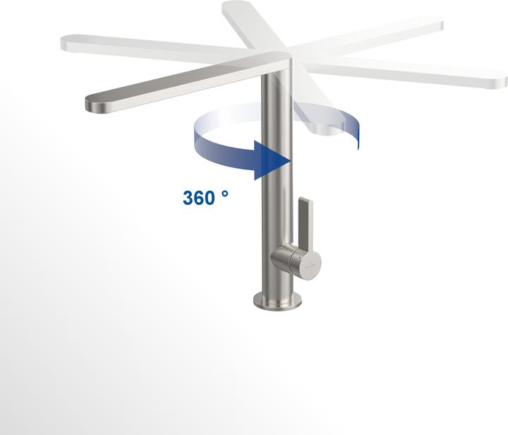 Actual product image Villeroy & Boch Finera kitchen tap, stainless steel