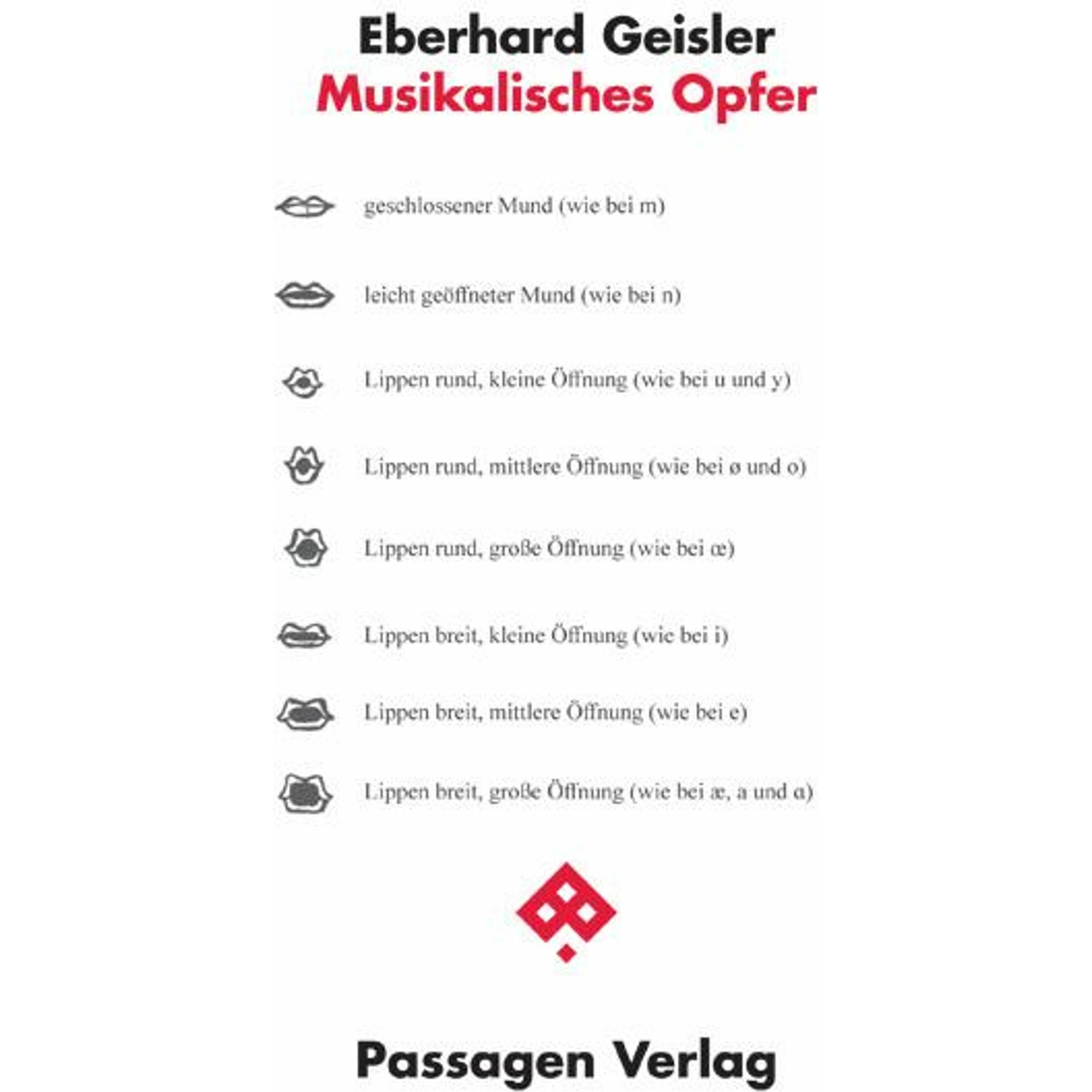 Musikalisches Opfer, Sachbücher von Eberhard Geisler