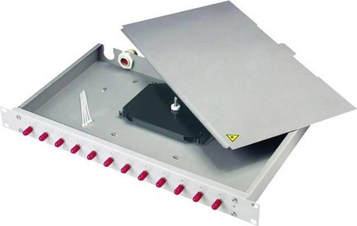 Produktbild Telegärtner LWL Patchpanel BASIS eco mit eingebauten Kupplungen